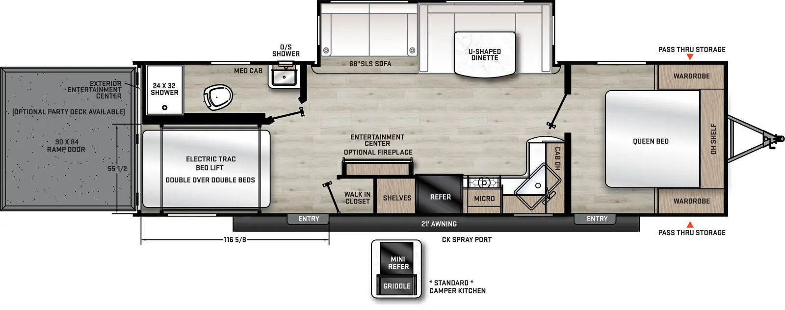 Catalina Trail Blazer 27THS Floorplan